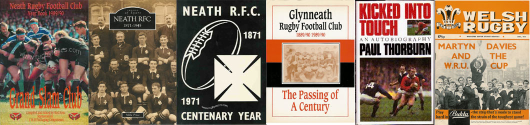 WALES HOME RUGBY PROGRAMMES 1975 WELSH AND ENGLISH CLUBS NEATH RFC 