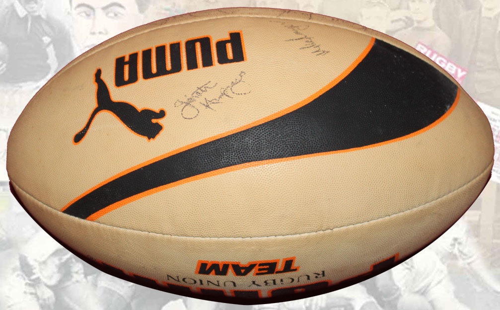 SIGNED AUTOGRAPHED RUGBY BALLS