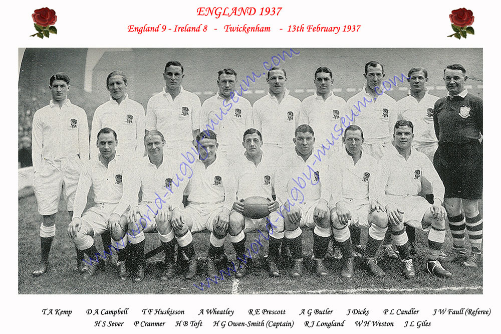 ENGLAND & SOUTH AFRICA 1913 RUGBY TEAM PHOTOGRAPH 