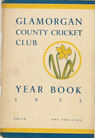 1952 - GLAMORGAN CRICKET YEARBOOK - some light wear to spine