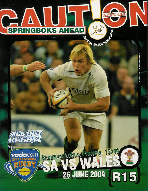 South Africa International Rugby Programmes
