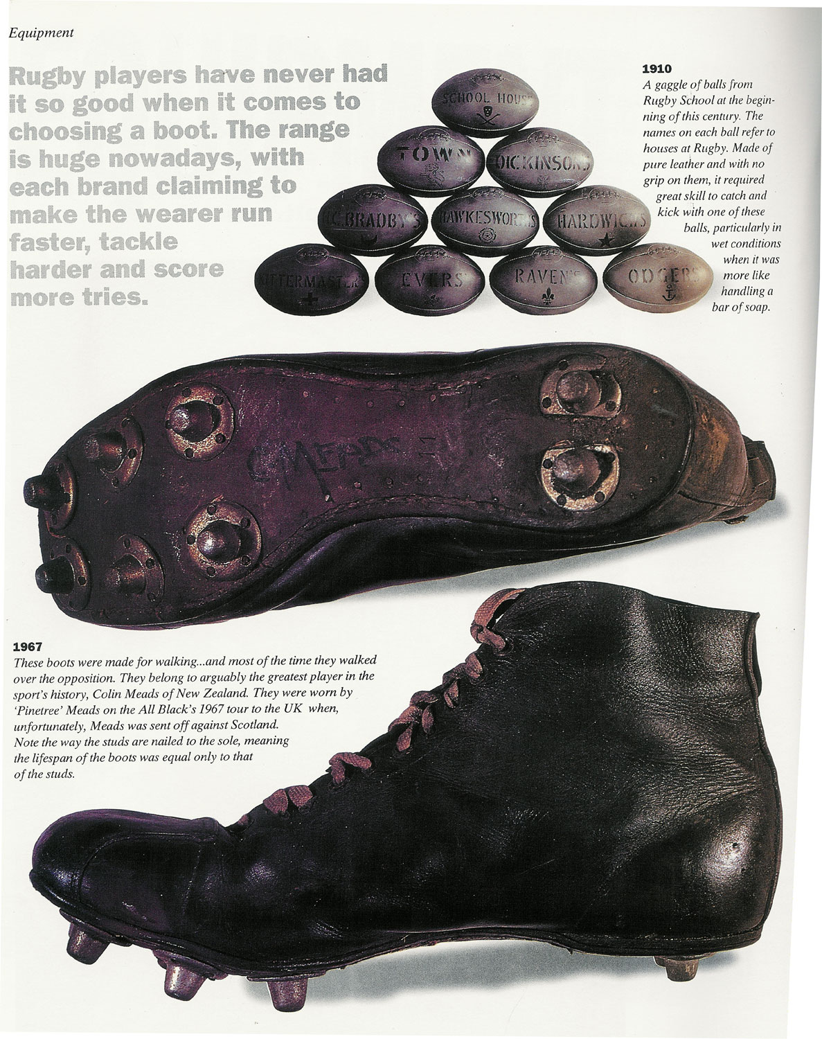 leather rugby boots