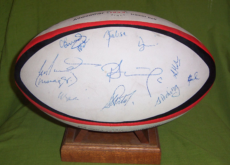 SIGNED AUTOGRAPHED RUGBY BALLS